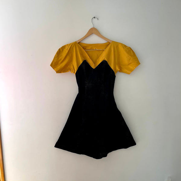 SOLD 30’s Vintage Costume 3 Piece Dress, Corset, + Cape