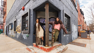 True vintage, second hand, and upcycled clothing on girls in Brooklyn New York