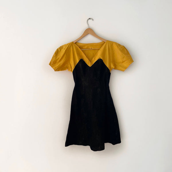 SOLD 30’s Vintage Costume 3 Piece Dress, Corset, + Cape