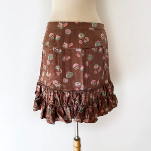 SOLD Y2K Marc Jacobs Silk Floral Print Skirt