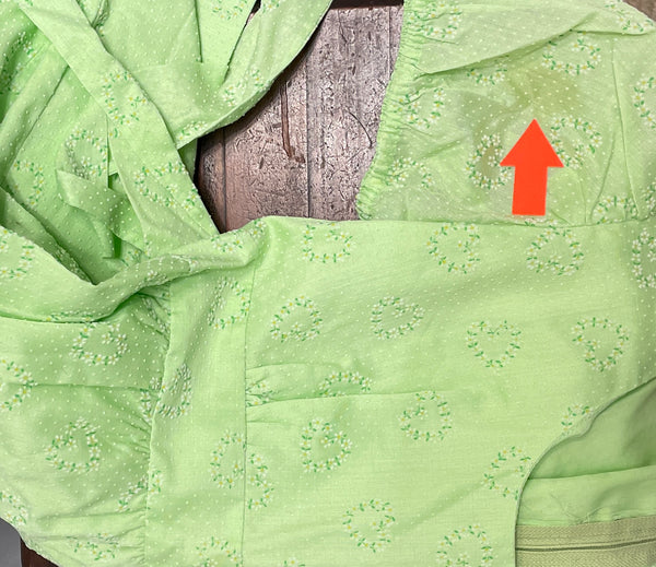 SOLD 60’s Green Daisy Heart Print Dress