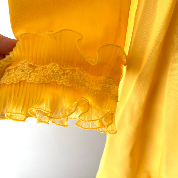 SOLD 60’s Marigold Yellow Babydoll Dress